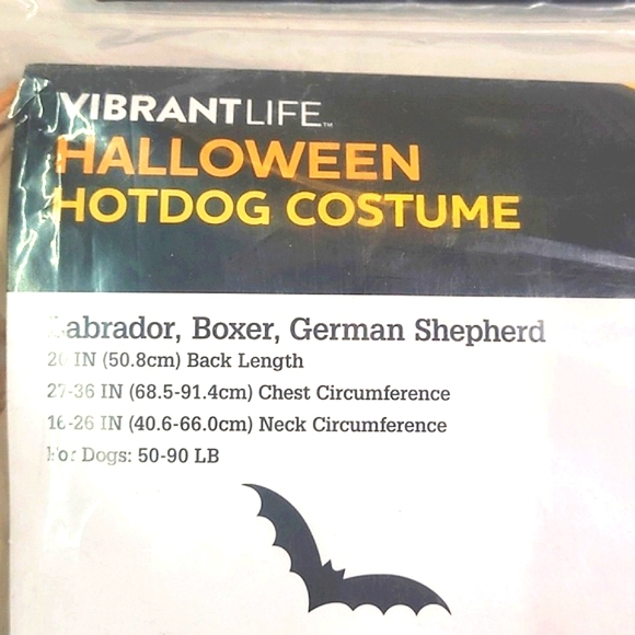 🆕️NWT Vibrantlife Large Dog Hotdog Halloween Costume - Picture 5 of 11
